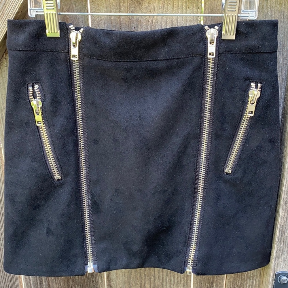 Six Crisp Days Faux Suede Skirt